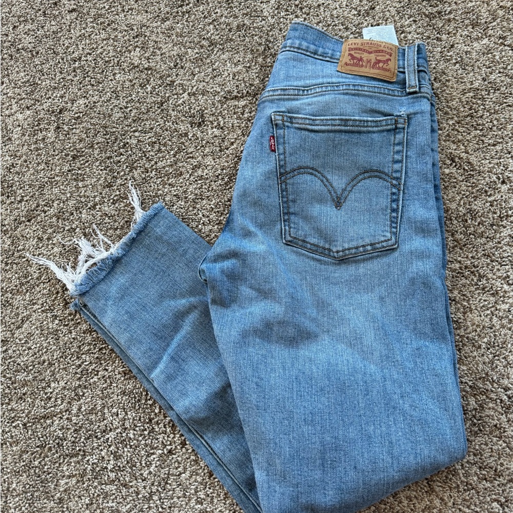 Levi's Blue Distressed Jeans